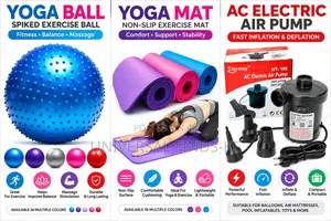 Yoga Fitness Set na Exercise Ball, Mat & Air Pump