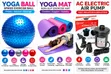 Yoga Fitness Set na Exercise Ball, Mat & Air Pump - 1