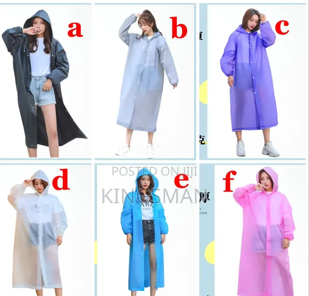 Adult EVA Reusable Raincoat - 1