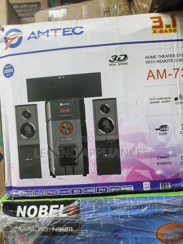 Amtec AM-731 3.1CH Subwoofer Bluetooth System - 1