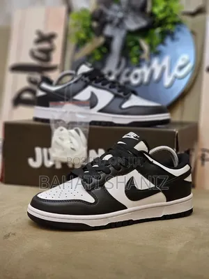 Nike SB Dunk Low Panda Nyeusi Nyeupe