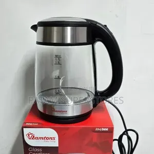 Ramtons Kettle ya Cordless ya Kioo 1.7L RM/566