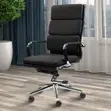 Office Chair: High-Back PU Leather Swivel Seat - 1