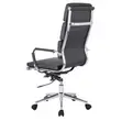 Office Chair: High-Back PU Leather Swivel Seat - 4