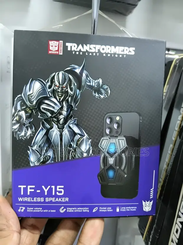 Transformers TF-Y15 Bluetooth V5.4 Magnetic Wireless Portable Speaker - Black - 1