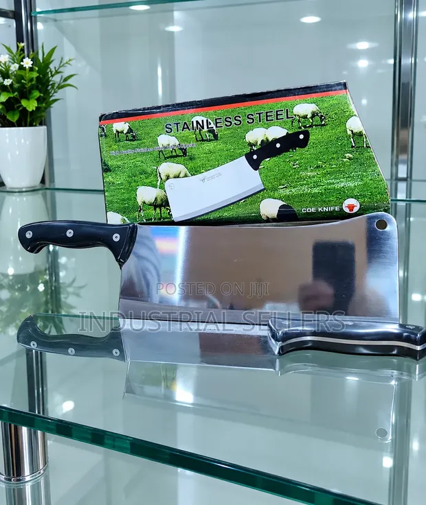 Heavy Duty Stainless Steel Meat Cleaver - 1