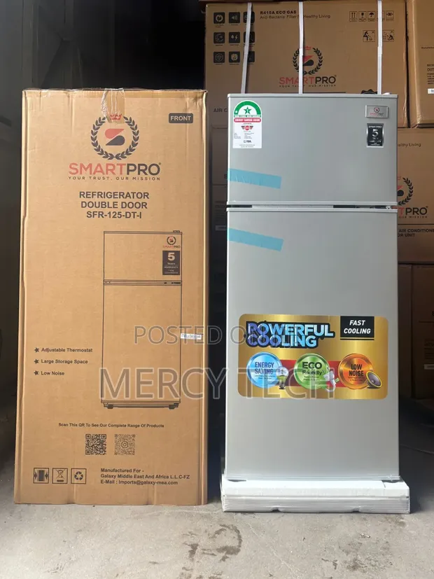 Smart Pro SFR 125-Dt-I 95L Double Door Refrigerator - 1