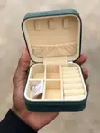 Sanduku la Vito la Faux Leather Rangi ya Kijani Kibichi - 2
