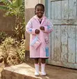 Poncho ya Mvua ya Watoto Isiyo na Maji na Brim ya Kujazia - 1