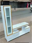 Executive Extended Marble-Coated TV Stand - 2