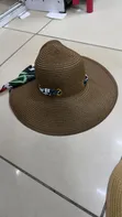 Kofia ya Beach ya Lampshade yenye Maua na Bow - 1