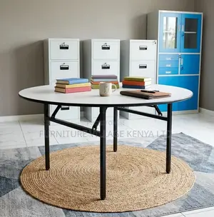 Round Banquet Foldable Outdoor Meeting Table