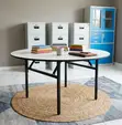 Round Banquet Foldable Outdoor Meeting Table - 1