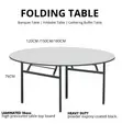 Round Banquet Foldable Outdoor Meeting Table - 4