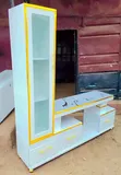 Kisimamio Kipya cha TV cha Executive chenye Marumaru na Kabati za Rafu - 1