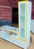 Kisimamio Kipya cha TV cha Executive chenye Marumaru na Kabati za Rafu - 2
