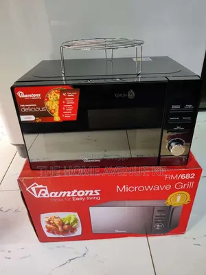 Ramtons 20L Digital Microwave yenye Grill (Black Glass)
