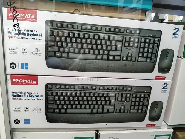 Promate ProCombo-14 Wireless Keyboard Mouse Combo - 1