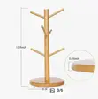 Bamboo Tree Cup Rack Holder - 3