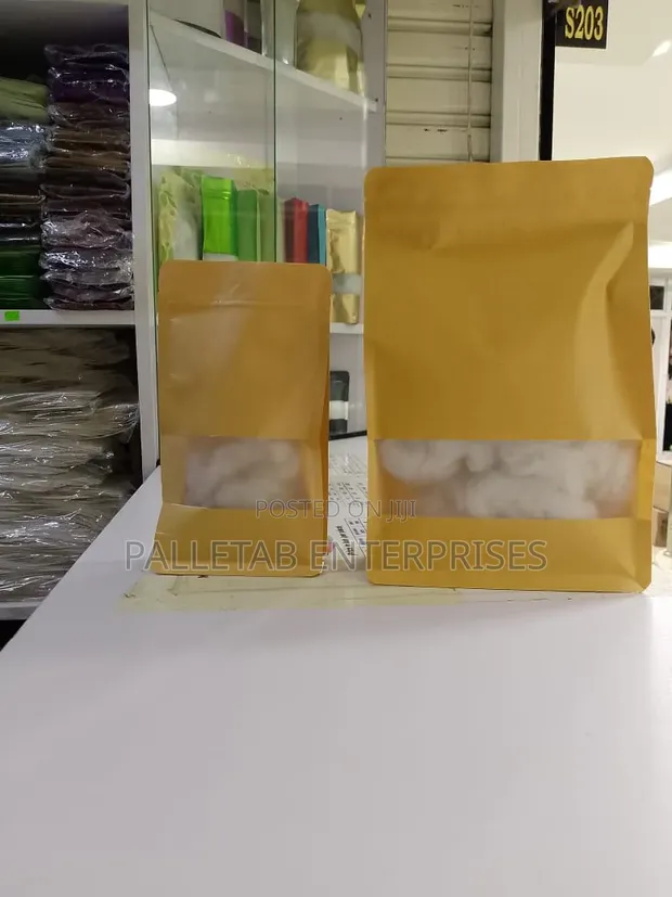 Ziplock Kraft Pouches - 7 Ukubwa Zinapatikana - 1