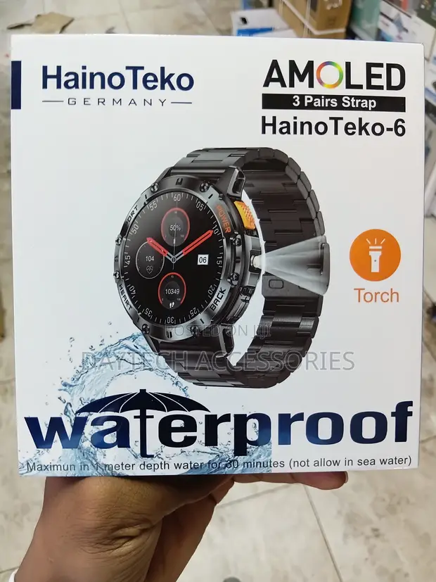 Haino Teko AMOLED Smartwatch with 3 Straps - 1
