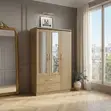 Wooden Bedroom Wardrobe with Lock - 3 Doors - 1