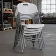 White Folding Task Chair - 4