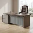2M Executive Office Desk - Gray - 1