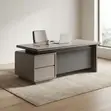 2M Executive Office Desk - Gray - 5