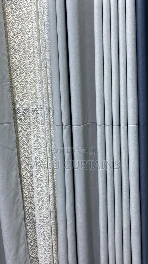 Light Grey Heavy Matte Curtain - 1