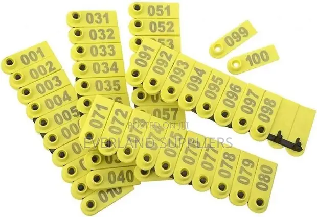 Ear Tags - Namba Zenye Mwonekano Mkubwa - 1