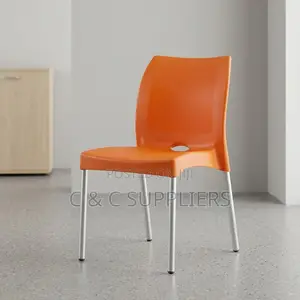 Kiti cha Mafunzo cha Plastiki cha Rangi ya Chungwa