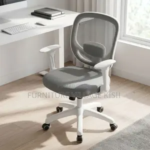 Kiti cha Kazi cha Mesh chenye Ergonomic - Kijivu