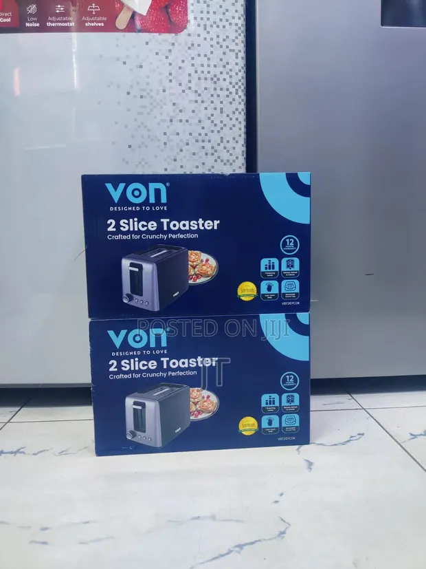 Von VBT207CDK Toaster ya Vipande 2 700W - 1