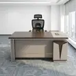 1.6m Office Desk - Brown Executive - 1