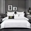 Luxury Satin Stripe Duvet Set - Extra King (7x8), 4pc - 3