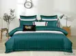 Luxury Satin Stripe Duvet Set - Extra King (7x8), 4pc - 4
