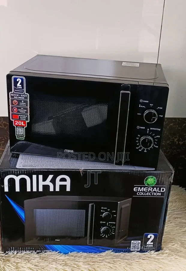 Mika 20L Analog Microwave Oven (Black) - 1