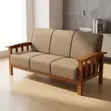 7-Seater Fabric Office Sofa - Brown - 2