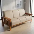 7-Seater Fabric Office Sofa - Brown - 5