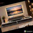 Executive Imported TV Stand yenye Droo za Hifadhi - 1