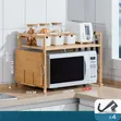 Multilayer Adjustable Microwave Stand na Hooks - 3