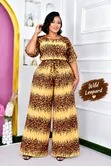 Wild Leopard Print Palazzo Set - Women's - 1