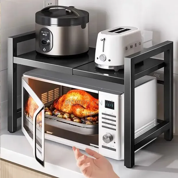 Kisimamizi cha Microwave cha Chuma cha Tier 1 kinachoweza Kupanuliwa - 1