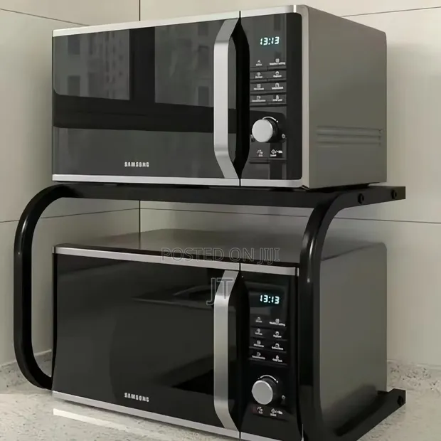1 Tier Metallic Microwave Organizer Shelf / Stand - 1