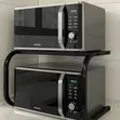 1 Tier Metallic Microwave Organizer Shelf / Stand - 1