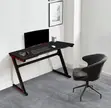 1.2m Black Lighted Gaming Table - 2