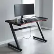 1.2m Black Lighted Gaming Table - 3