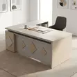 1.8m Executive Office Desk - Nyeupe - 5