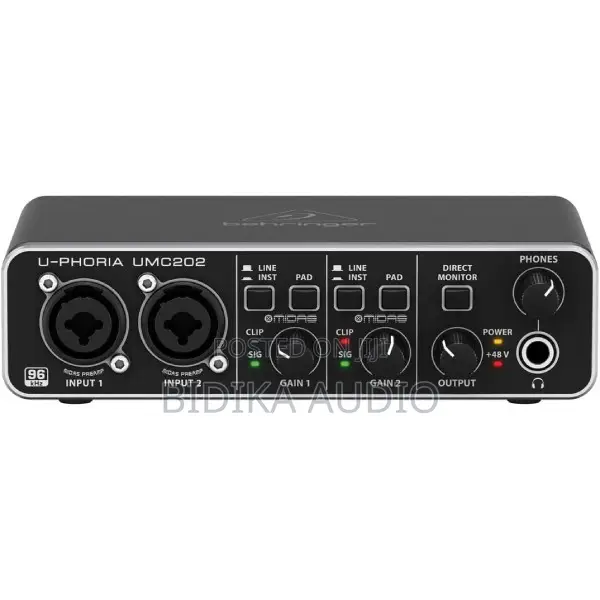Behringer U-Phoria UMC202HD 24-Bit USB Audio Interface - 1